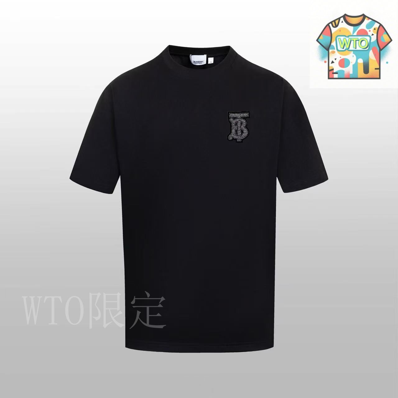 今日特価】BURBERRY 260g Custom Cotton Crew Neck Short Sleeve