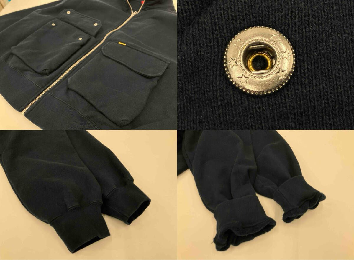 Supreme Cargo Pocket Zip Up Sweatshirt Navy シュプリーム
