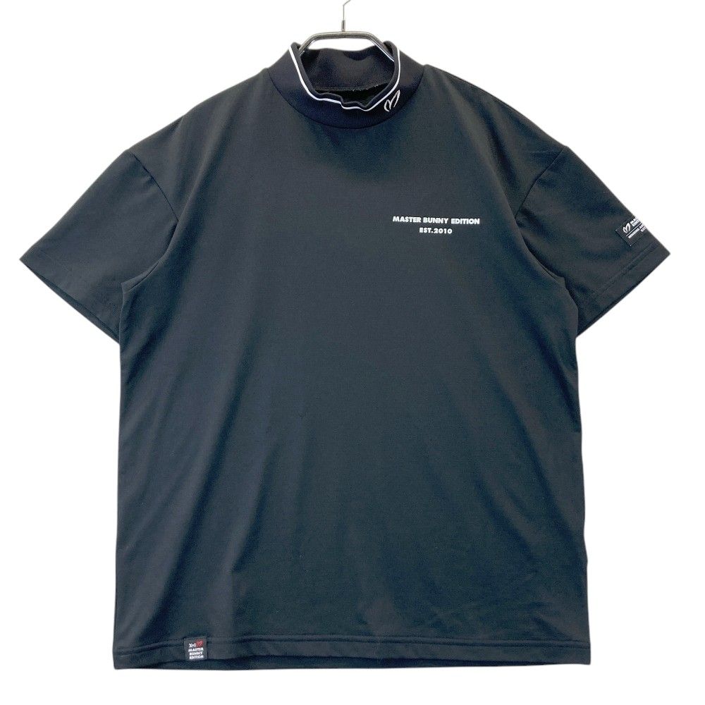 サイズ：4 MASTER BUNNY EDITION マスターバニーエディション  半袖ハイネックTシャツ  ブラック系 [240101447438] ゴルフウェア メンズ ストスト MASTER BUNNY EDITION マスターバニーエディション ハイネック