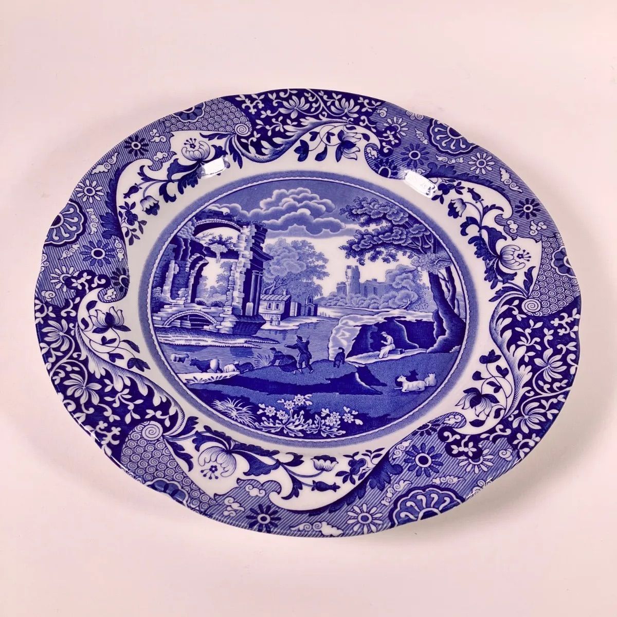 スポード ブルーイタリアン27cmプレート