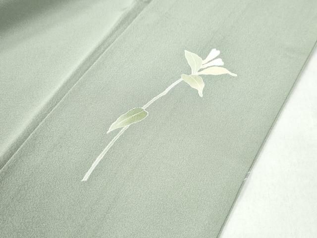 平和屋着物○本加賀友禅作家 南克治 訪問着 枝花文 正絹 逸品