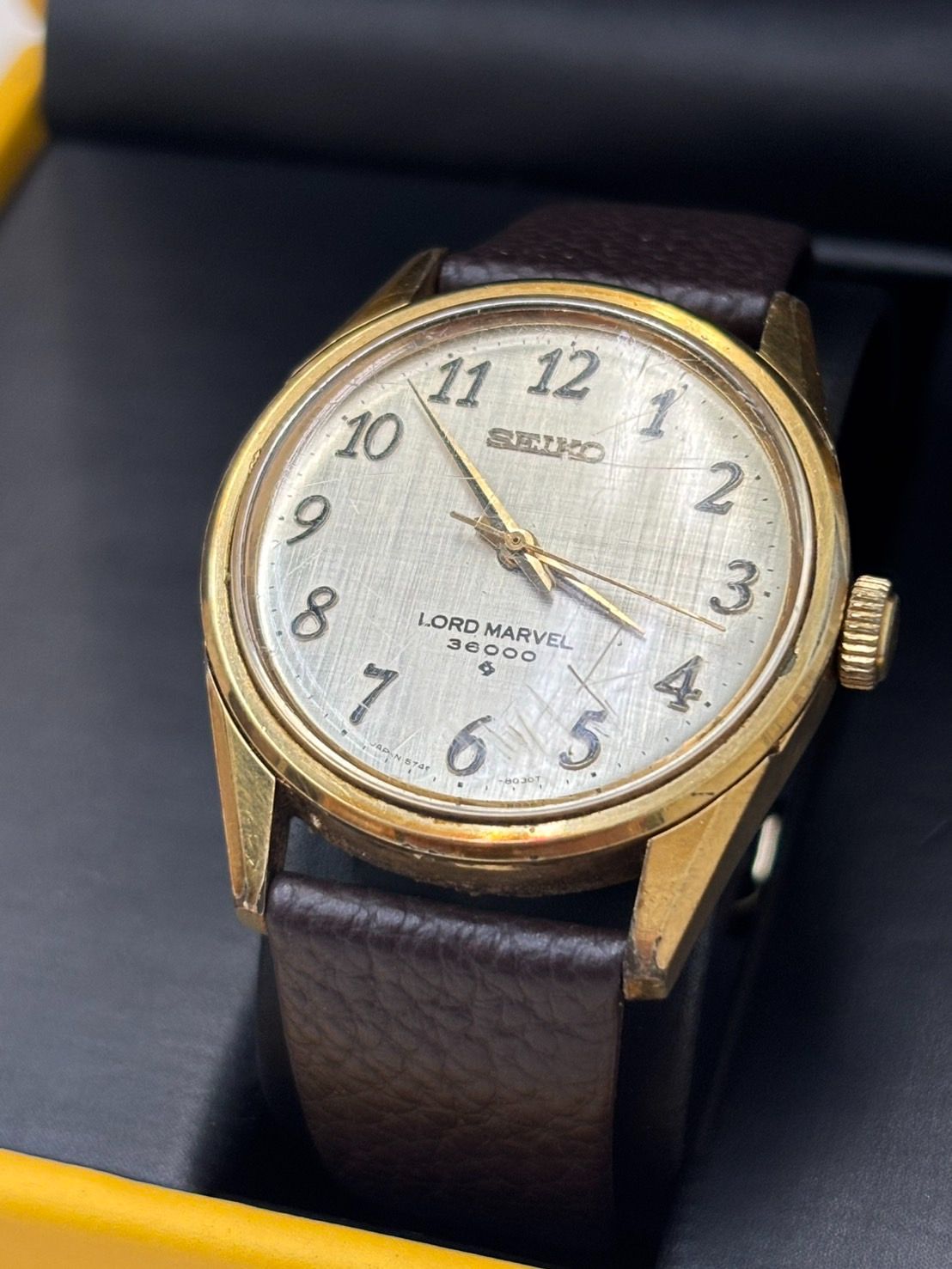 N【中古】SEIKO ロードマーベル 36000 絹目文字盤 1973年 - メルカリ
