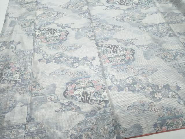 平和屋着物○本場大島紬 白大島 時代祭の夜 正絹 逸品 CAAS8594vf