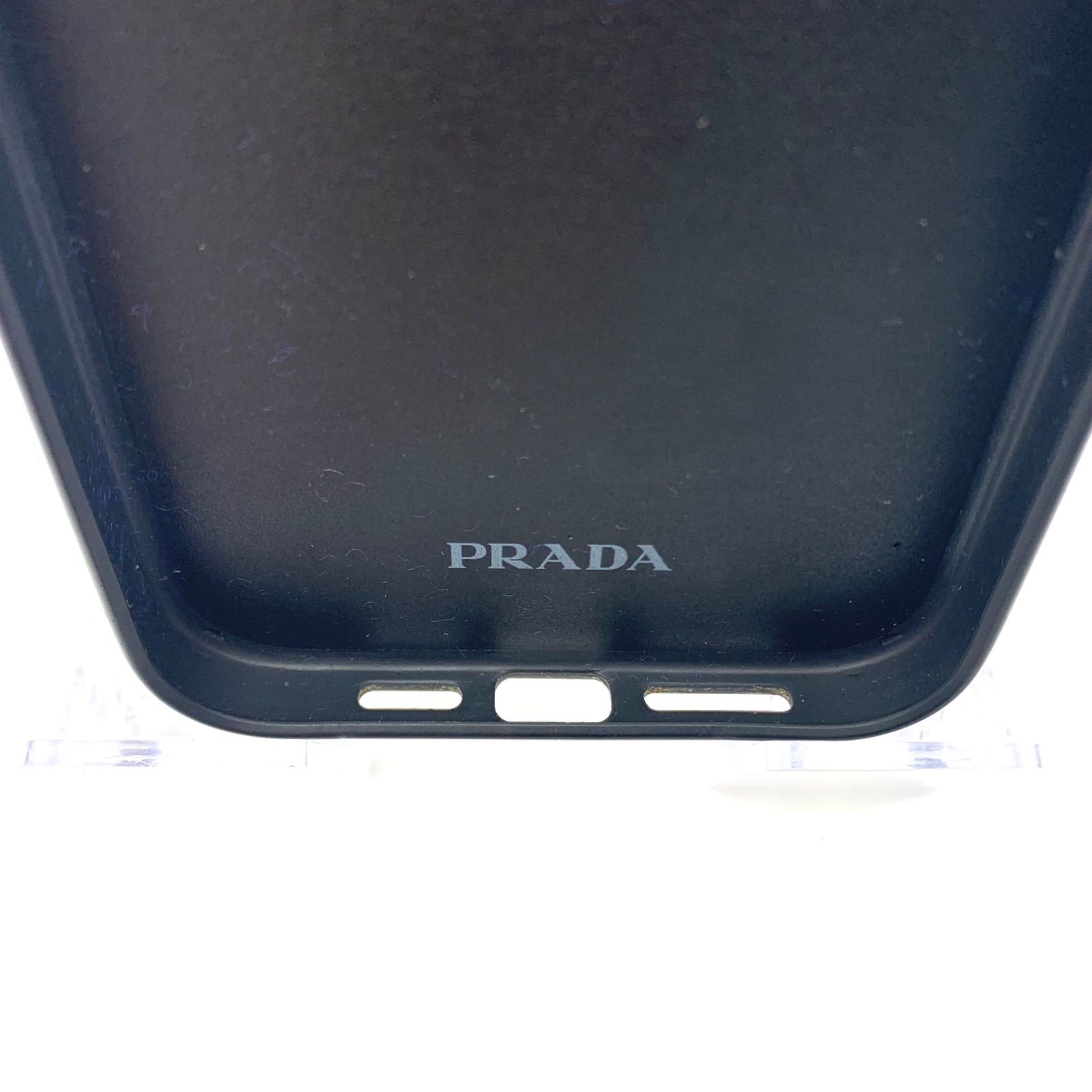 PRADA iPhone14 Pro Max ケース 三角ロゴ シルバー金具