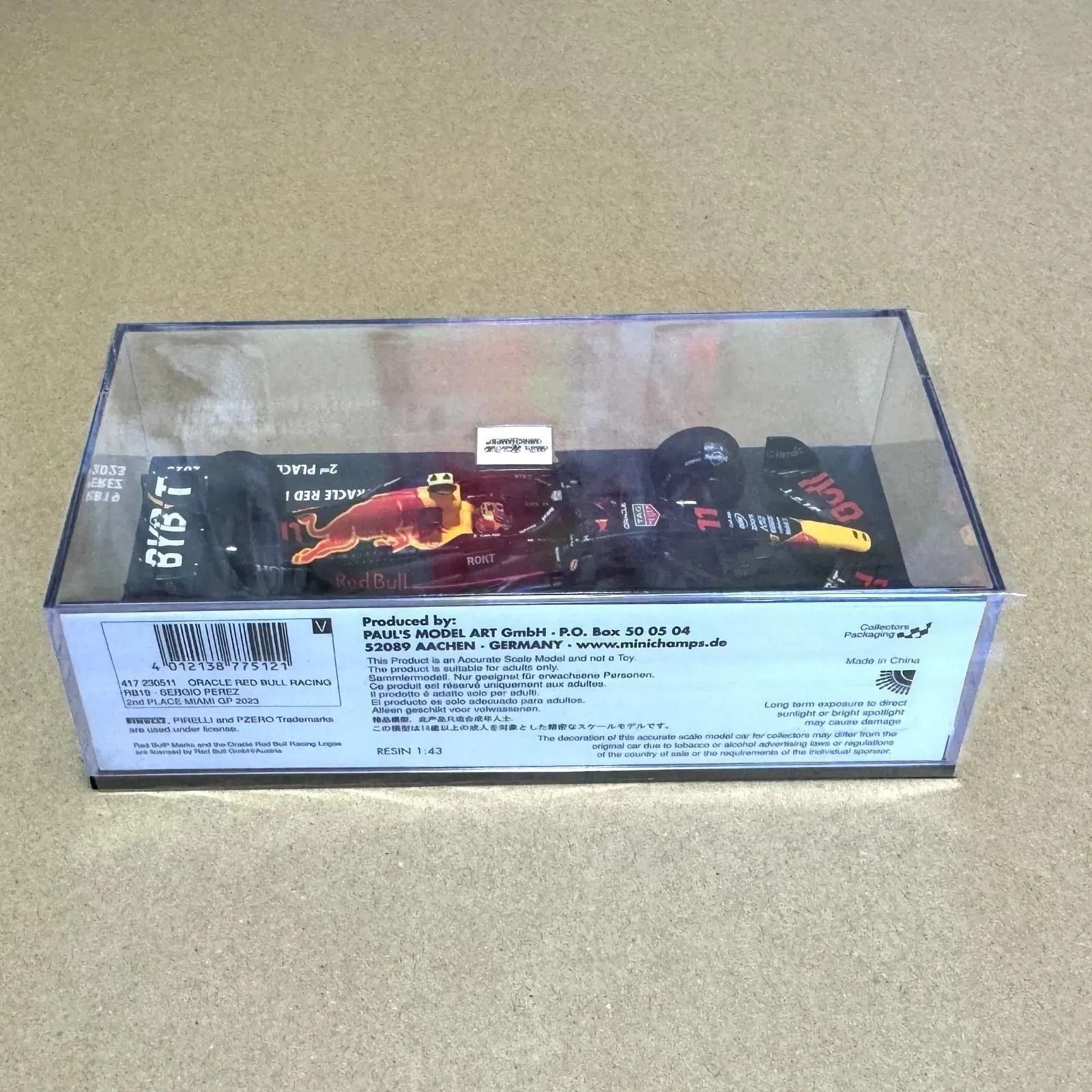 最高品質を待つ！ ミニチャンプス 1|43 オラクル レッド ブル レーシング RB19 セルジオ･ペレス マイアミ 2025 2位 417230511 MINICHAMPS PMA Oracle Red Bull Racing Sergio Perez Miami GP