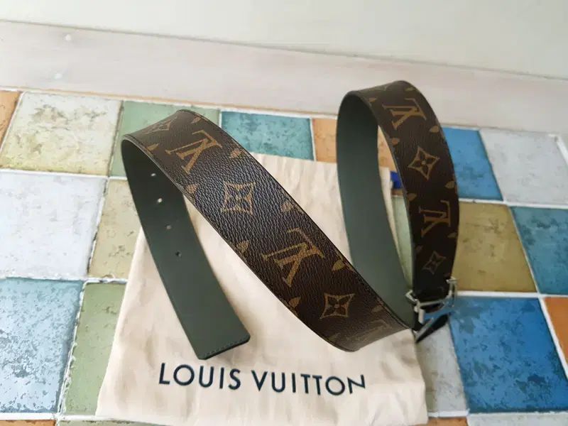  Louis Vuitton ルイヴィトン モノグラム リバーシブル メンズ ベルト 90 サイズ ベルト 小物