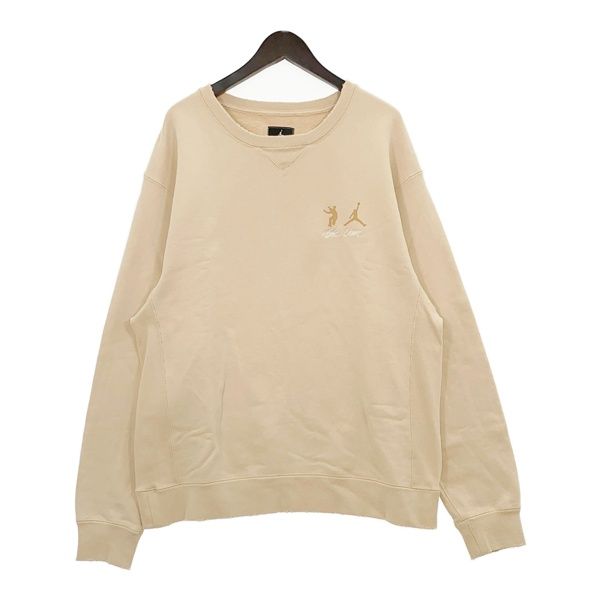 NIKE Jordan×Union スウェット トレーナー プリント メンズ Lサイズ ベージュ ナイキ ジョーダン ユニオン トップス DM13014