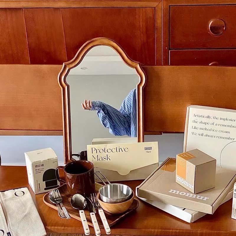 スペースエイジ ミラー 壁掛け鏡 昭和レトロ 希少 ビンテージ 北欧