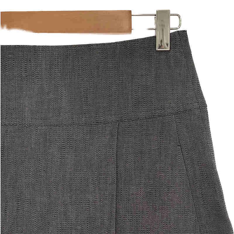 Drawer ドゥロワー レザーパッチ タック デニムスカート 36 Navy 新品】 Drawer / ドゥロワー | レザーパッチ タック デニム
