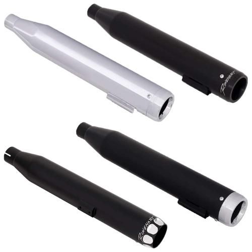 RINEHART スポーツスター 3インチ スリップオンマフラー ブラック STRAIGHTブラックエンド 2014〜22年スポーツスター