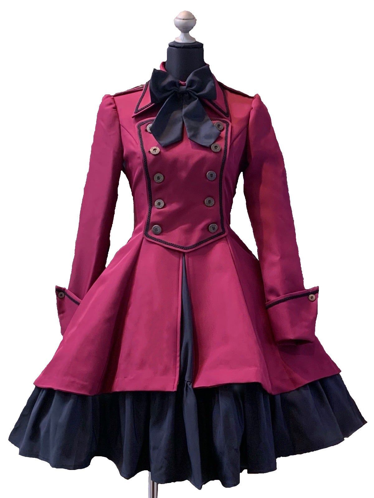atelier boz 限定カラー 軍服ワンピース アトリエボズ 赤 黒