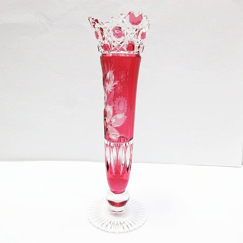 ○ Meissen マイセンクリスタル マイセンフラワー 花瓶 花器 色