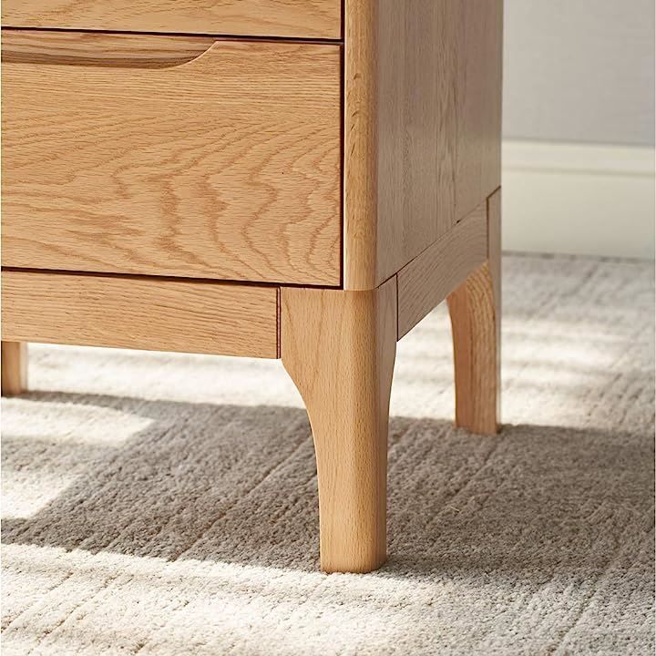 MU RONG 木栄 サイドテーブル ナイトテーブル 木製 ベッドサイド  