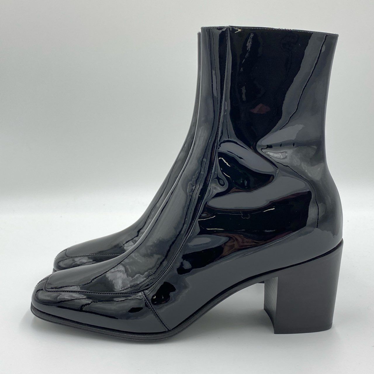5h29《未使用品》 SAINT LAURENT サンローラン Beau パテントレザー 