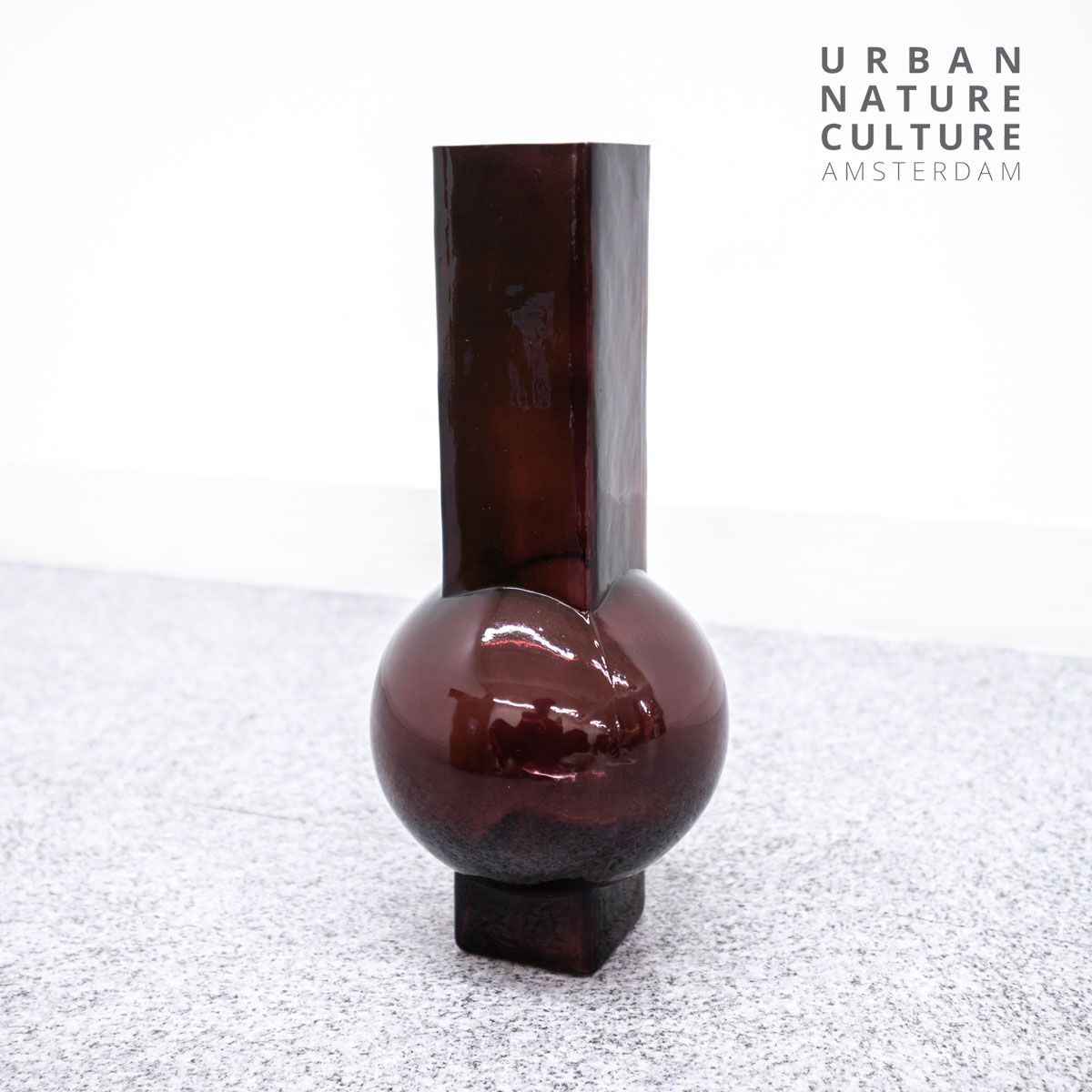 URBAN NATURE CULTURE アーバン ネイチャー カルチャー Vase Eve fudge ベース イブ ファッジ 花瓶 フラワーベース ガラス ブラウン
