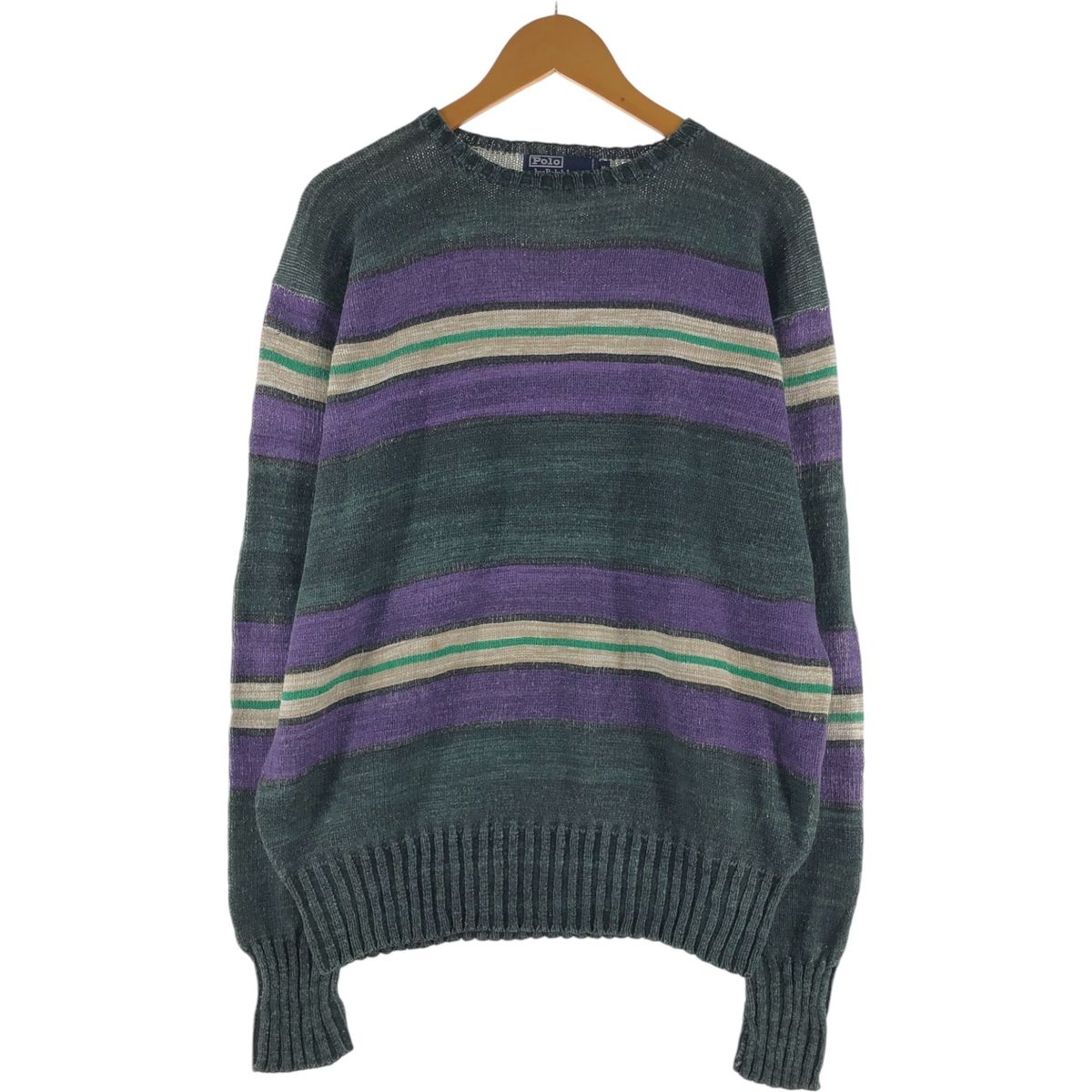 古着 ラルフローレン Ralph Lauren POLO by Ralph Lauren ボーダー柄