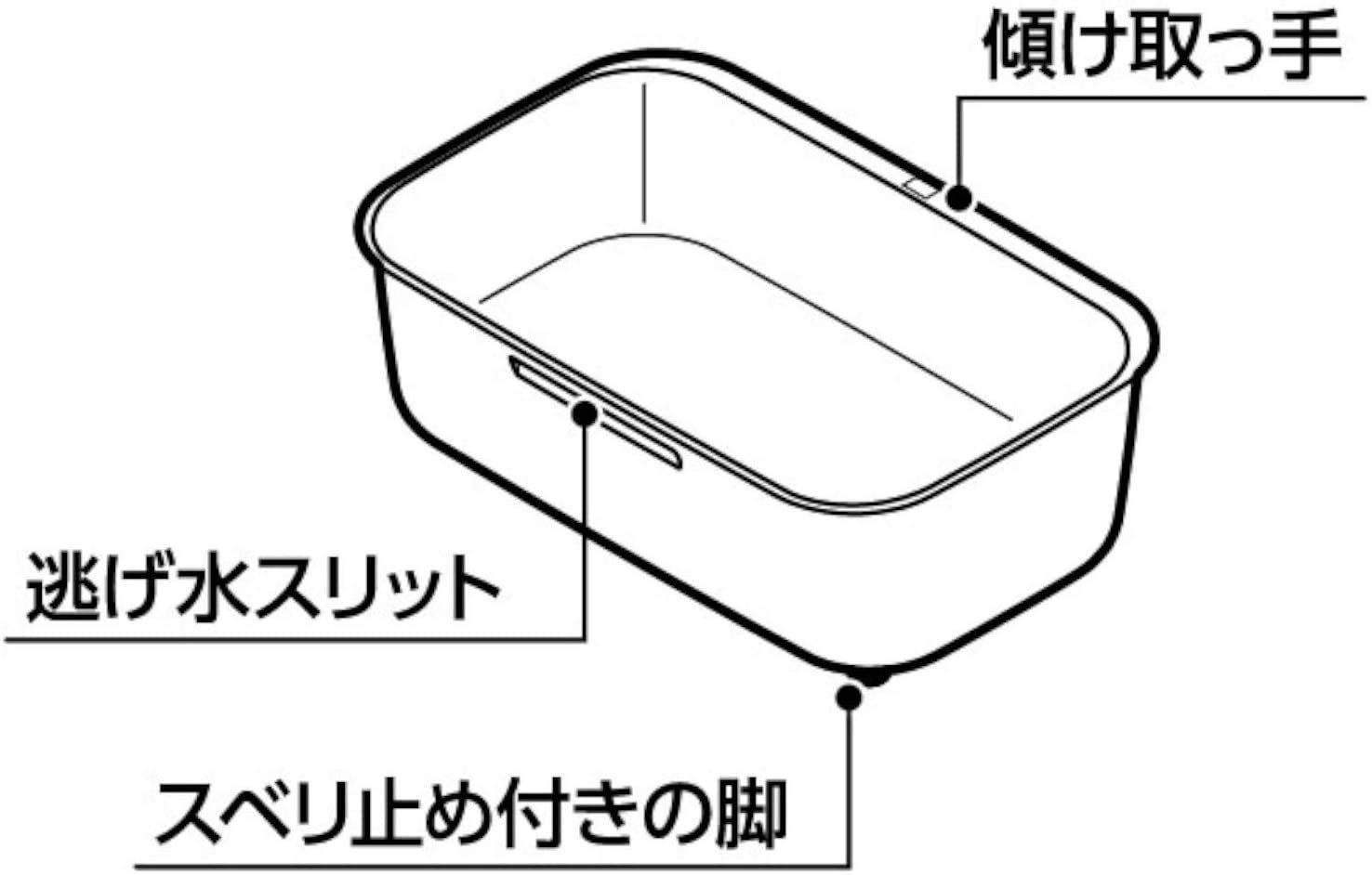 商品 シンプル コンパクト ウォッシュタブ シンク II つけ置き洗い スマートホーム 約縦34 横22 奥行11 5 cm 野菜洗い 白 洗い桶 ホワイト オーエ