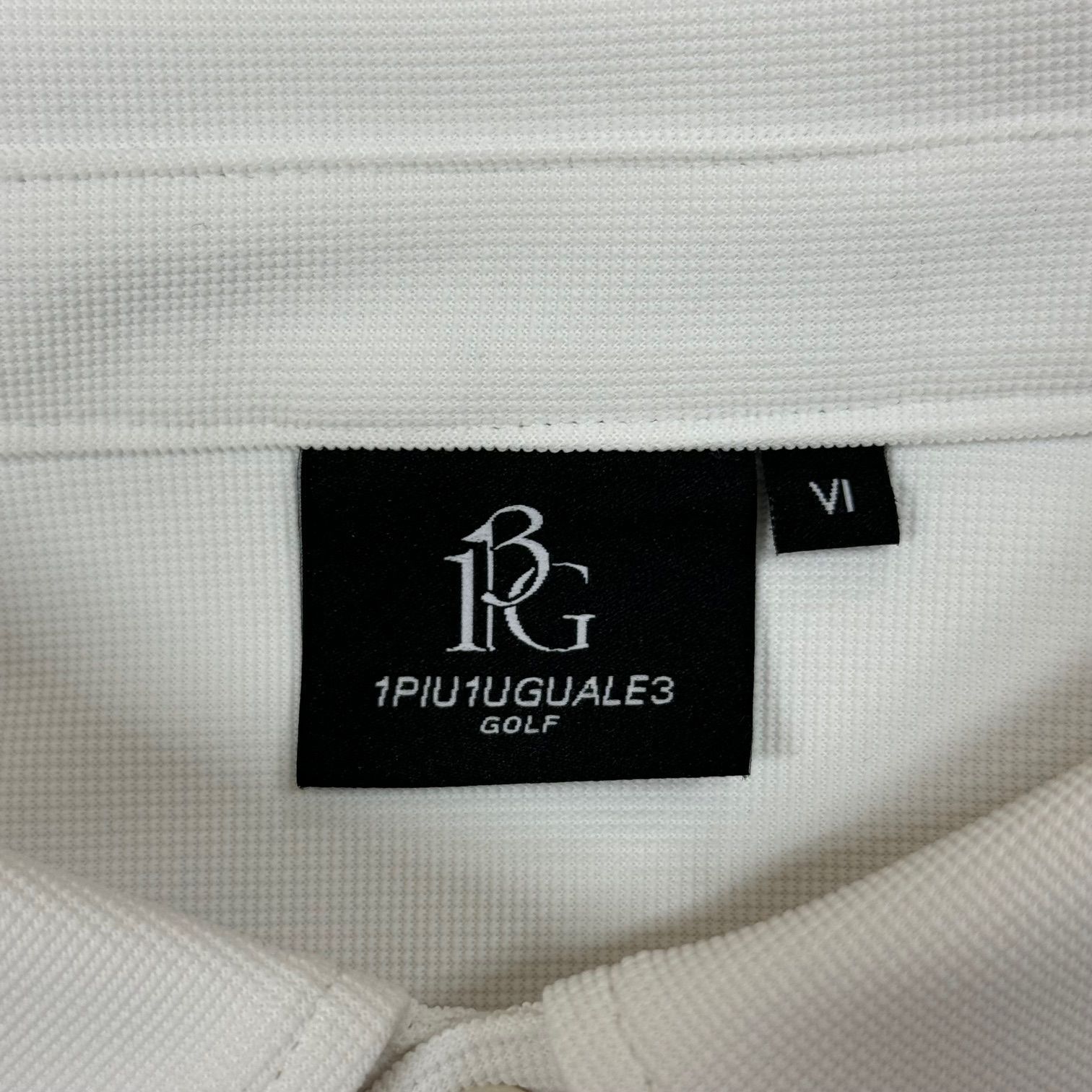 1PIU1UGUALE3 GOLF ロゴプリントポロシャツ 半袖 ウノピュウノウグァー