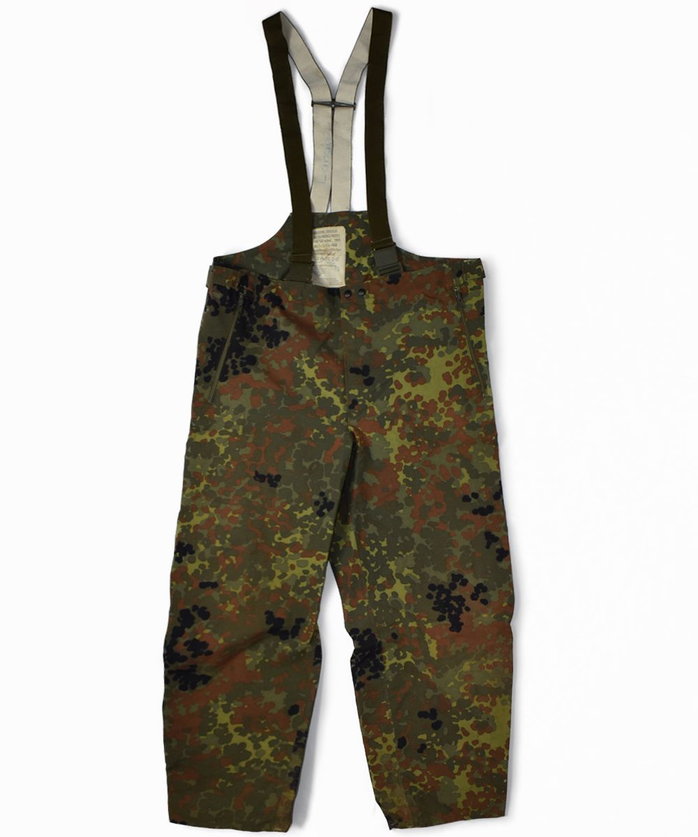 ドイツ軍 実物 フレックカモ サスペンダー付き ミリタリーパンツ