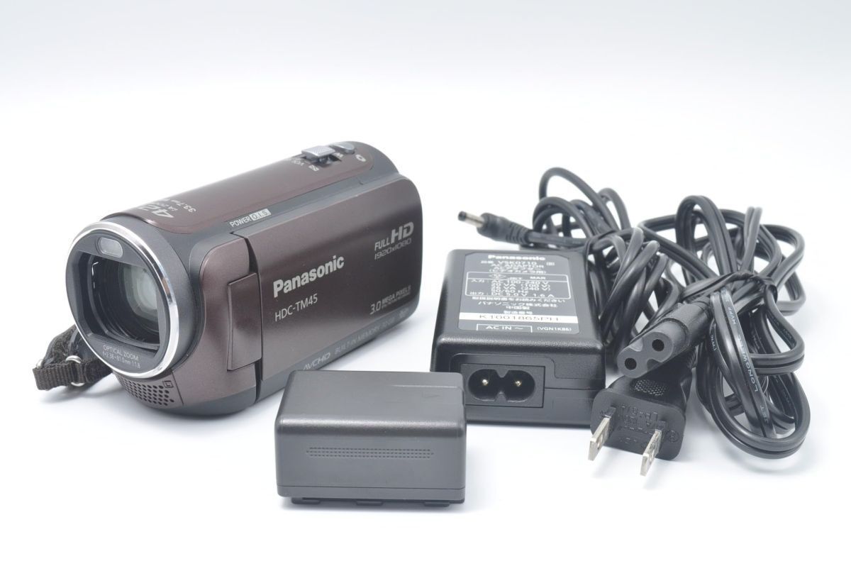 Panasonic HDC-TM45 本体＋付属品 ブラウン 日本製 概要 デジタル
