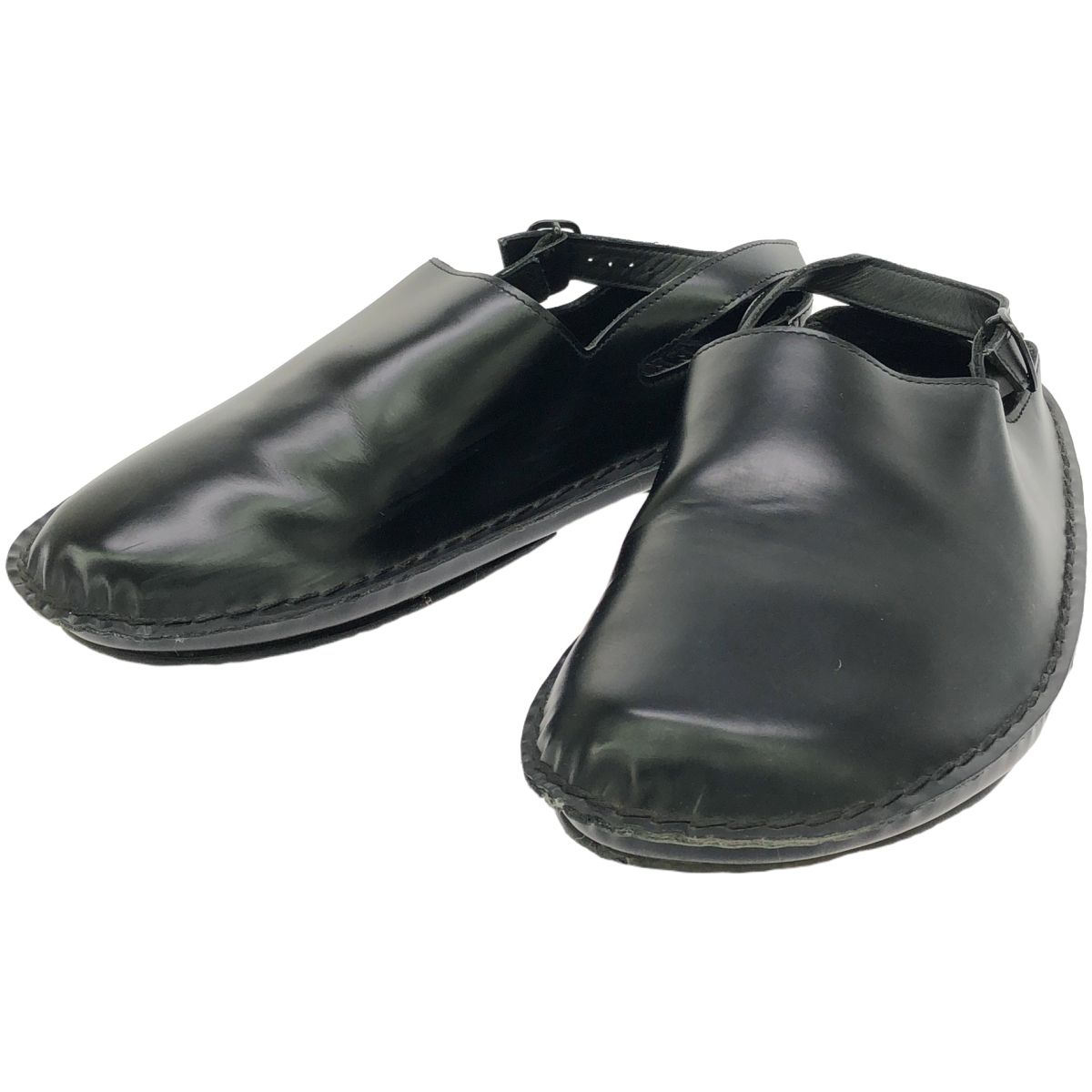 HEREU ヘリュー 24AW CARG2 ストラップレザーサンダル CARG2MFA24 ブラック 42 27cm相当