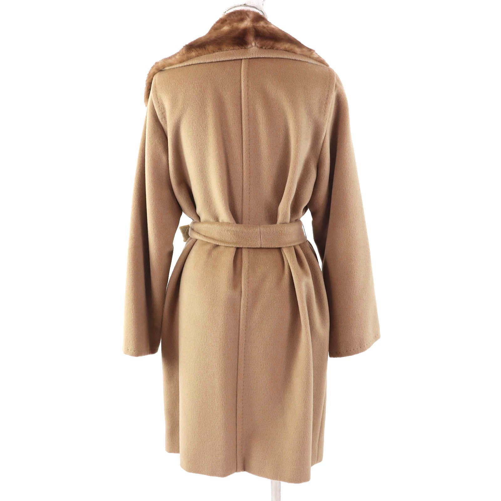 極美品△Max Mara マックスマーラ 白タグ ウール カシミヤ