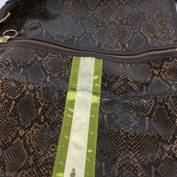 Accessoires De Mademoiselle アクセソワ ドゥ マドモワゼル　パイソン柄　ショルダーバッグ〈ブラウン/茶/BROWN〉メッセンジャー/bag〕菅NO.WB12-23 Accessoires De Mademoiselle アクセソワ ドゥ マドモワゼル パイソン