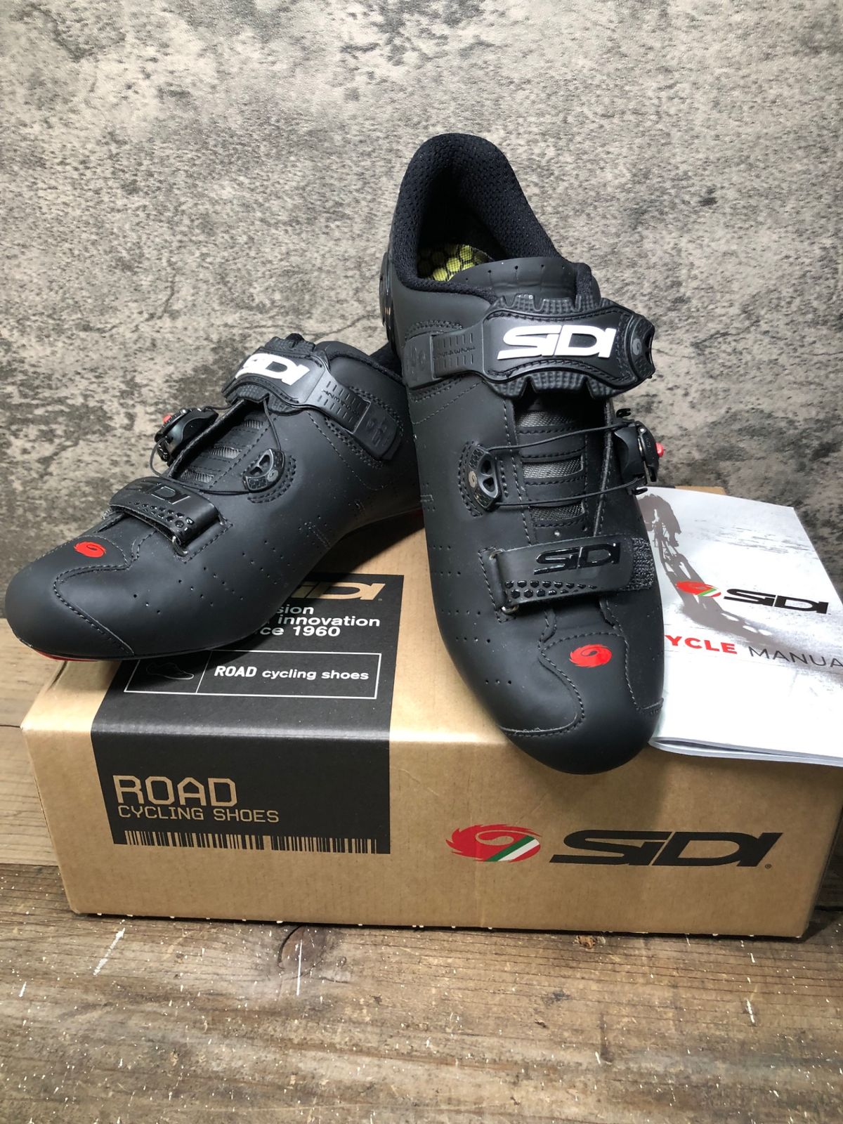 IP921 シディ SIDI SCARPE ERGO 5 MATT ビンディングシューズ 黒 EU42 SPD-SL
