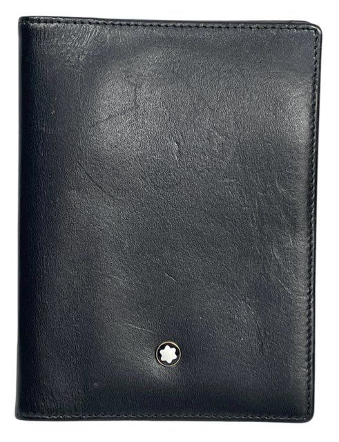 モンブラン 手帳カバー メモ帳カバー 黒 ブラック コンパクト ミニ手帳カバー レザー MONTBLANC
