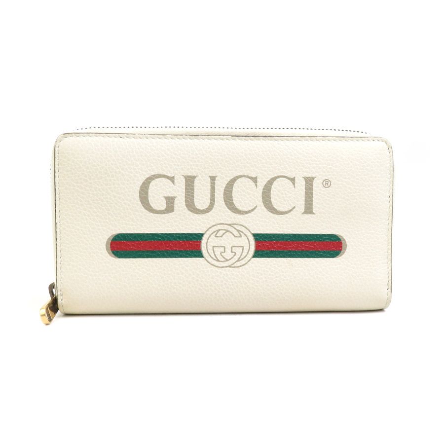 グッチ GUCCI ラウンドファスナー長財布 ヴィンテージロゴプリント 