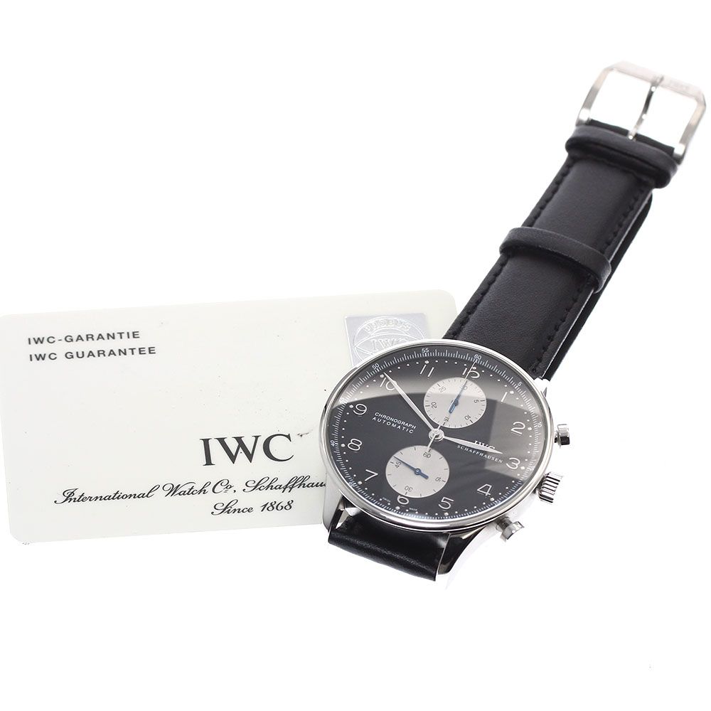 IWC IW371404 ポルトギーゼ クロノグラフ 自動巻き 美品保証書付き 中古【IW371404】アイ・ダブル・シー（IWC） ポルトギーゼ