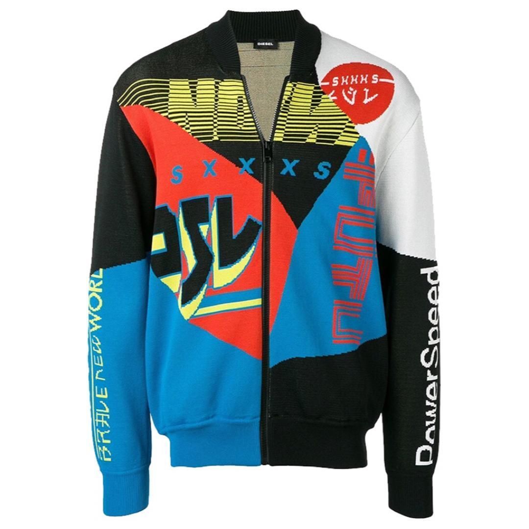 ディーゼル DIESEL カーディガン S JACKET K-RACIN マルチカラー  