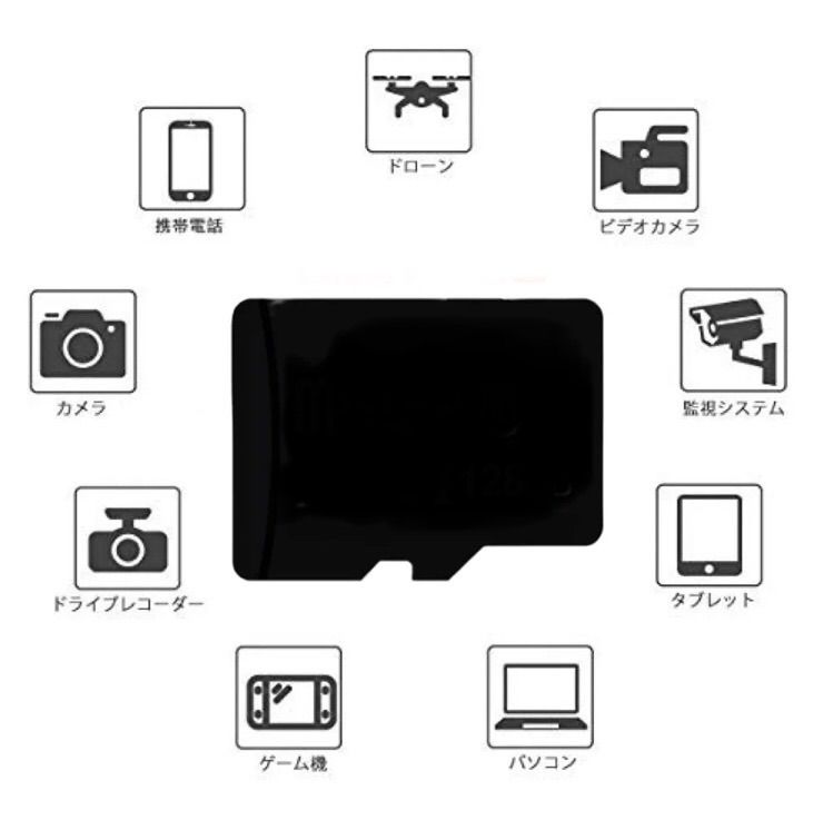 マイクロSDカード 256GB UHS-I class10 microSD アダプター付