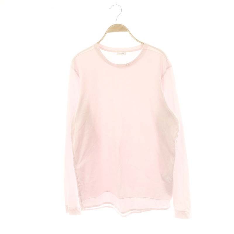 ジルサンダー JIL SANDER レイヤードコットンロングスリーブTシャツ カットソー 長袖 S ライトピンク |ES OS