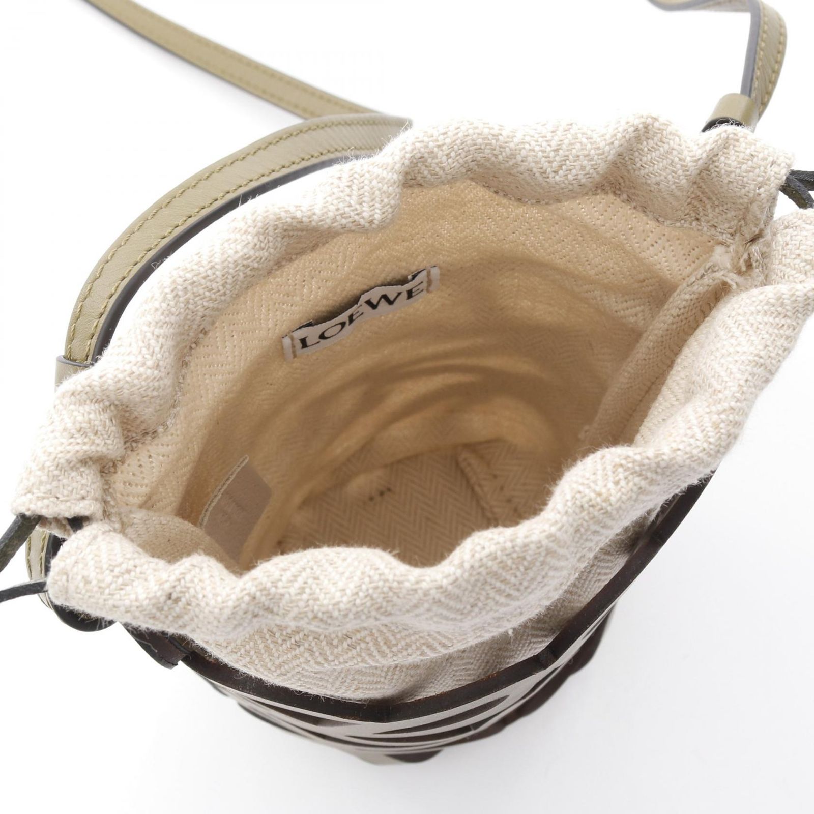 ロエベ LOEWE クロスボディバッグ カーキ グリーン アナグラムロゴ