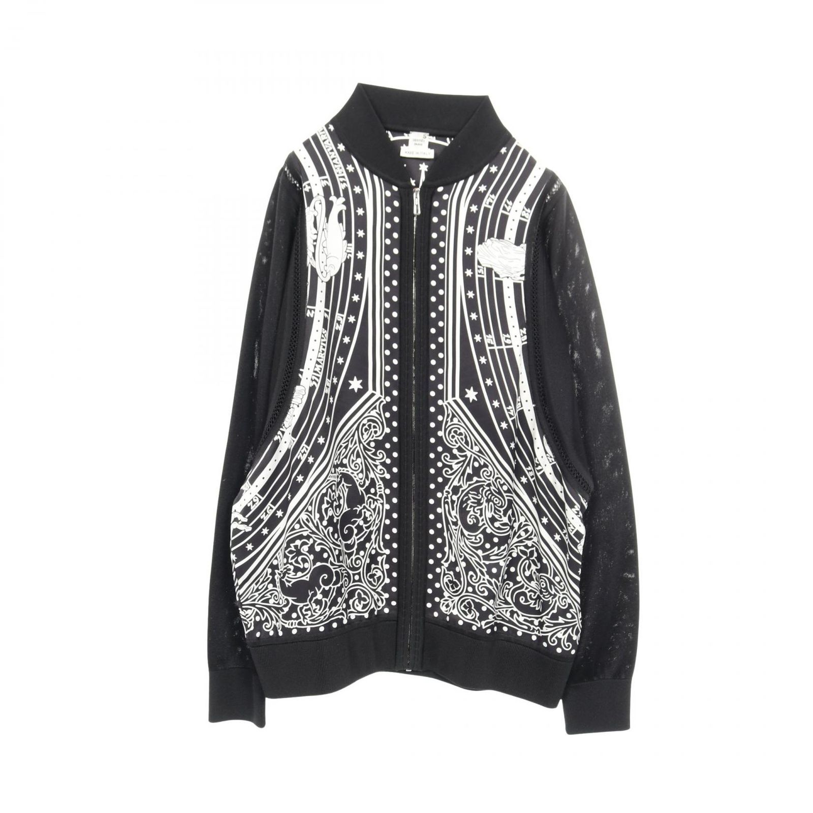 エルメス HERMES ツイルレーヌ レイヤードカーディガン 38