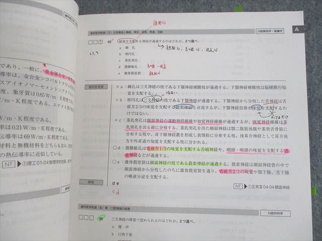 UV12-032 麻布デンタルアカデミー 歯科医師国家試験 基本模擬試験 解答