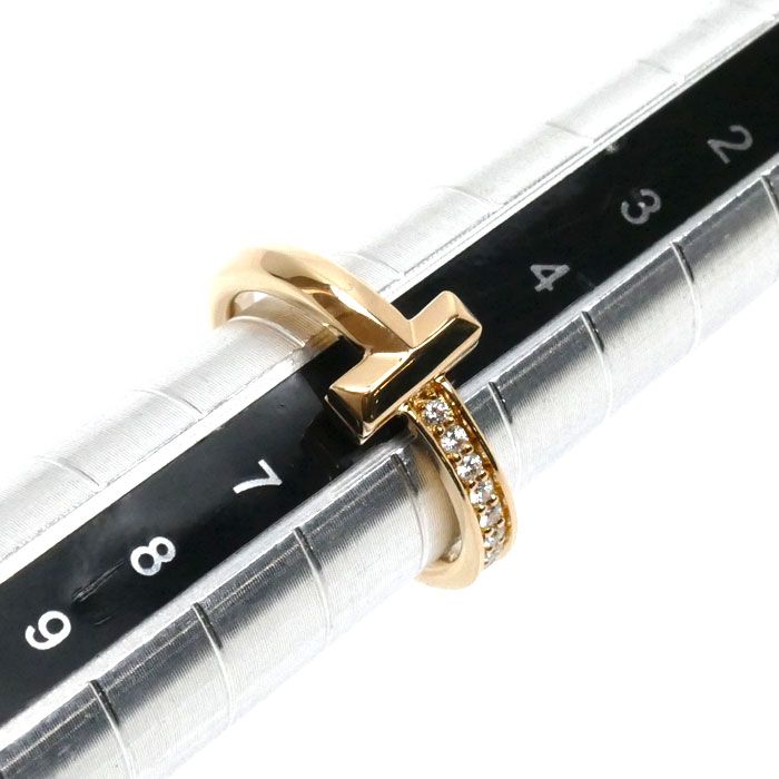 TIFFANY&Co. ティファニー K18PG ピンクゴールド Tワン ダイヤ リング