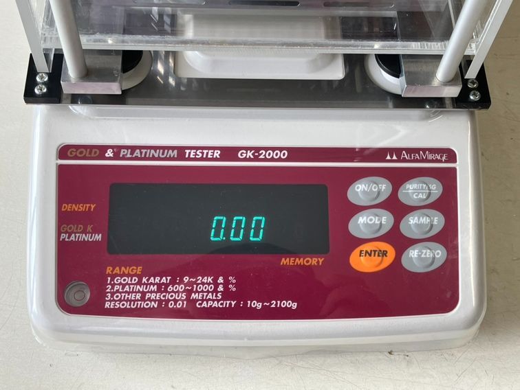アルファミラージュ GK-200 貴金属テスター 比重計　稼動品！ 貴金属テスター 比重計 GK-2000 ALFA MIRAGE アルファミラージュ