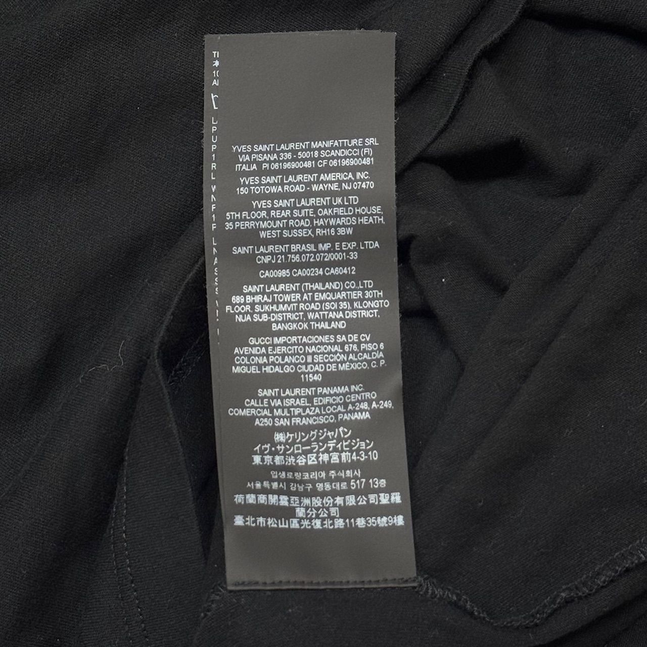 国内正規 Saint Laurent シグネチャーロゴTシャツ カットソー サン 