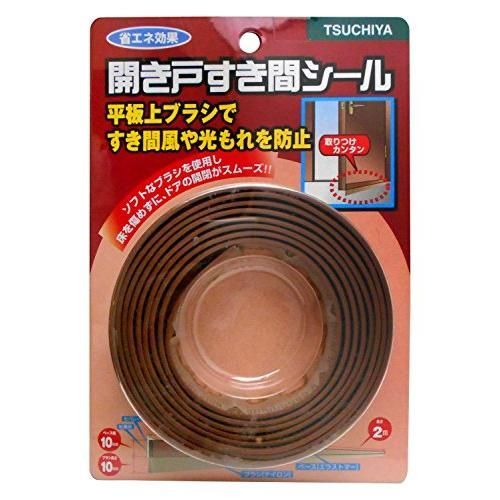 槌屋 開き戸すき間シール ゴールド ベース幅10Xブラシ長さ10mmX長さ2m SB200SGO