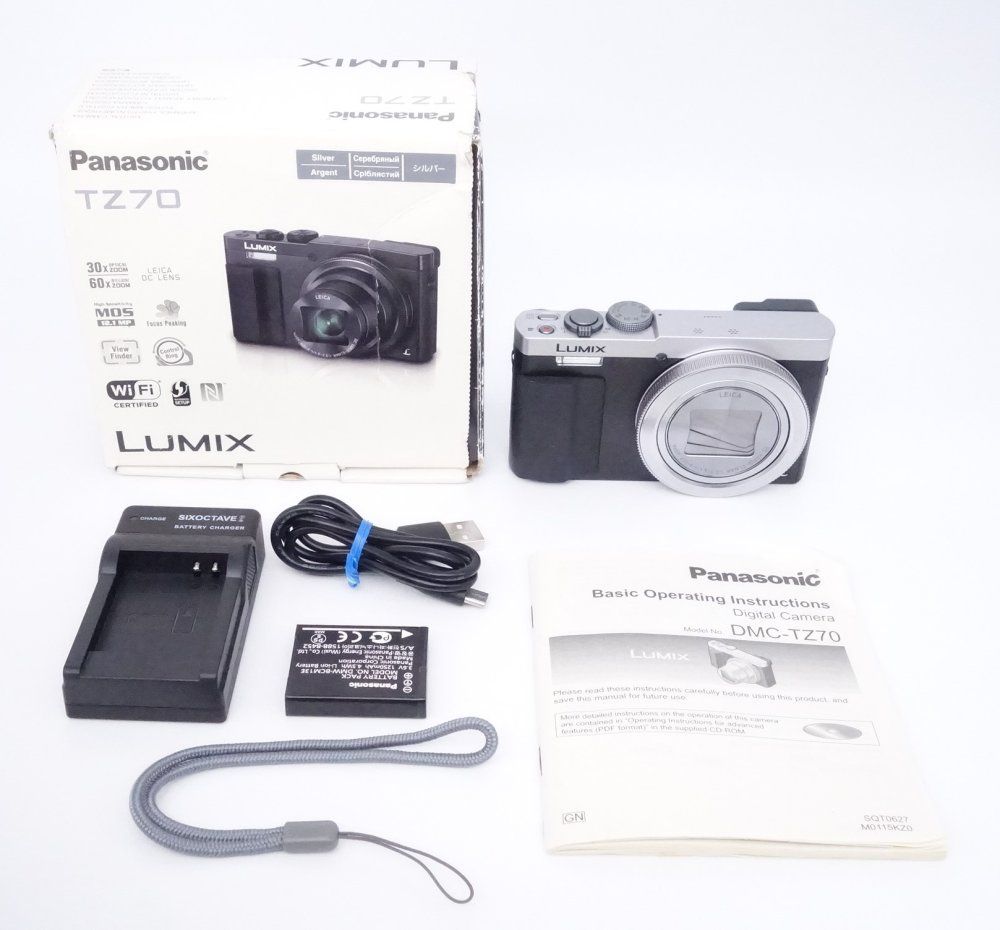 パナソニック Panasonic デジタルカメラ ルミックス TZ70 光学30倍 シルバー DMC-TZ70-S D090053A