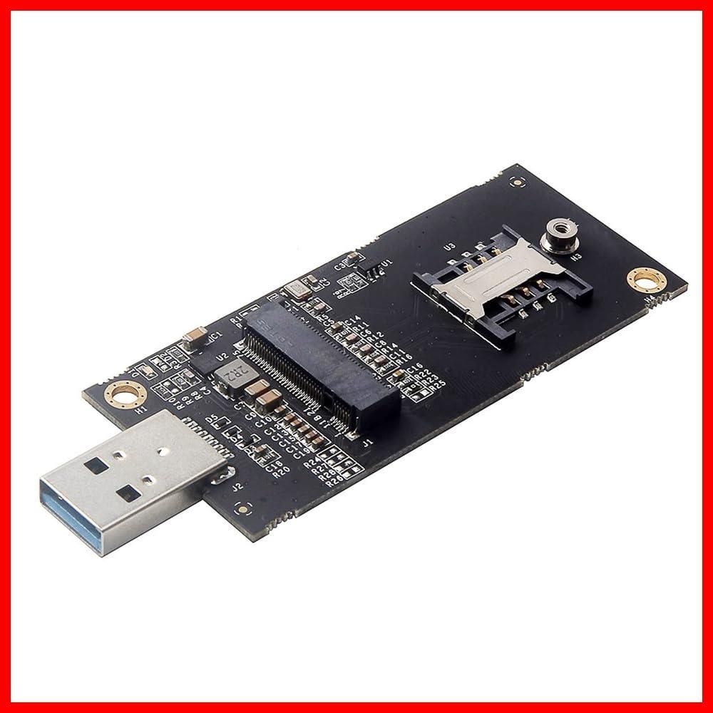 【人気商品】【新着商品】NGFF M.2 Key-B WWAN - USB NFHK 3.0アダプターライザーカード SIMスロット付き 3G/4G/5G LTEワイヤレスモジュールモデムカード用 NF-EP-026