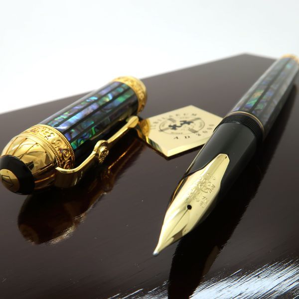 NAMIKI 万年筆 キリスト生誕2000年記念 18K750 螺鈿 AD2000