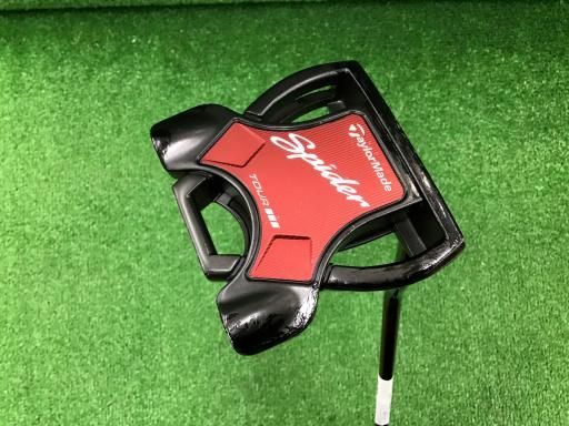 テーラーメイド Spider Tour BLACK サイトライン ダブルベンド 33インチ パター PT スチール フレックスその他 メンズ 男性用 右利き 右用 Cランク ゴルフクラブ