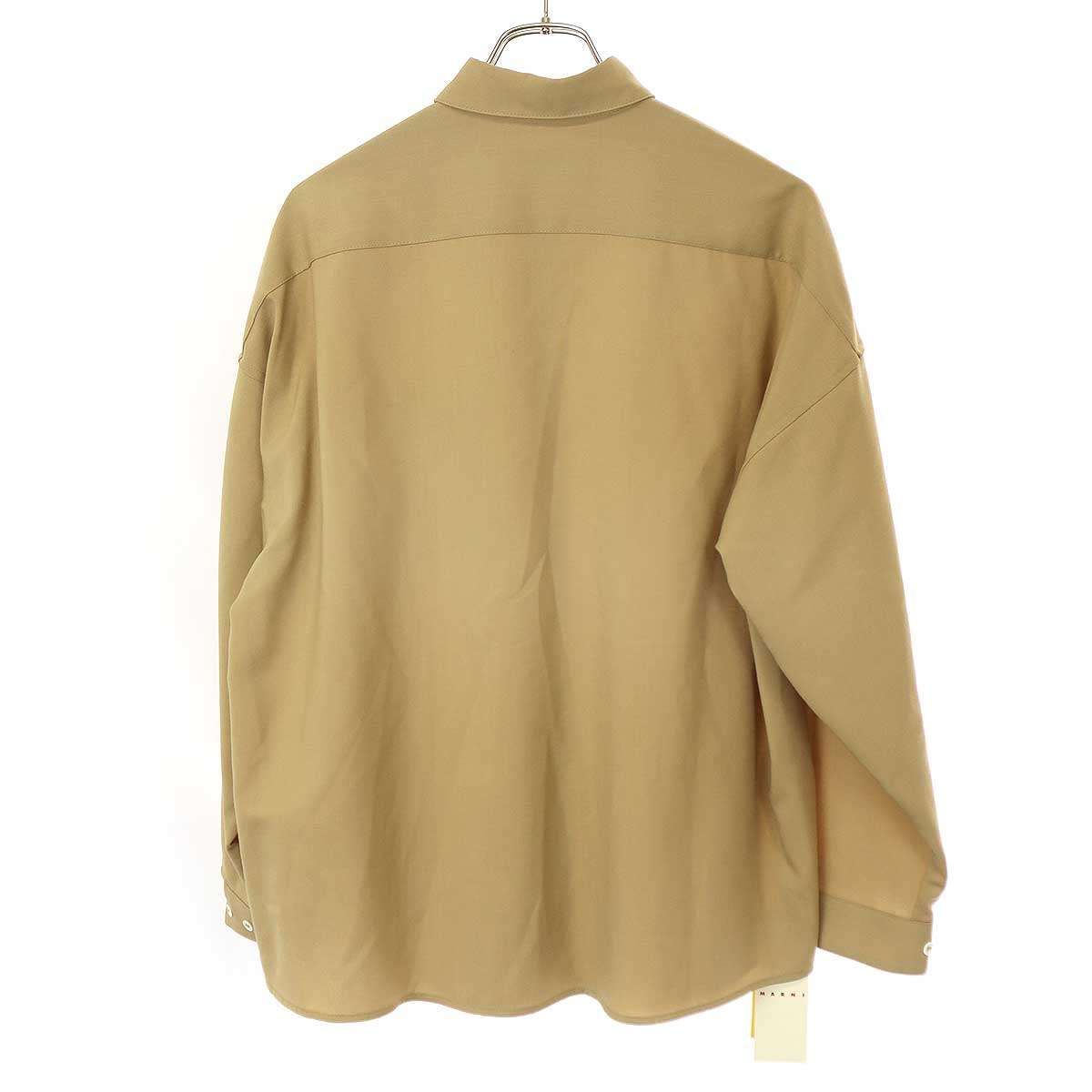 MARNI マルニ 23SS ウールトロピカルレギュラーカラーシャツ 