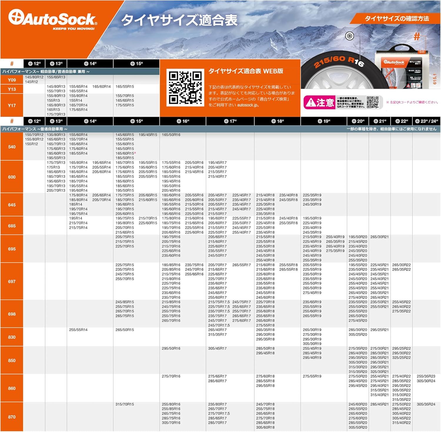 布製タイヤすべり止め