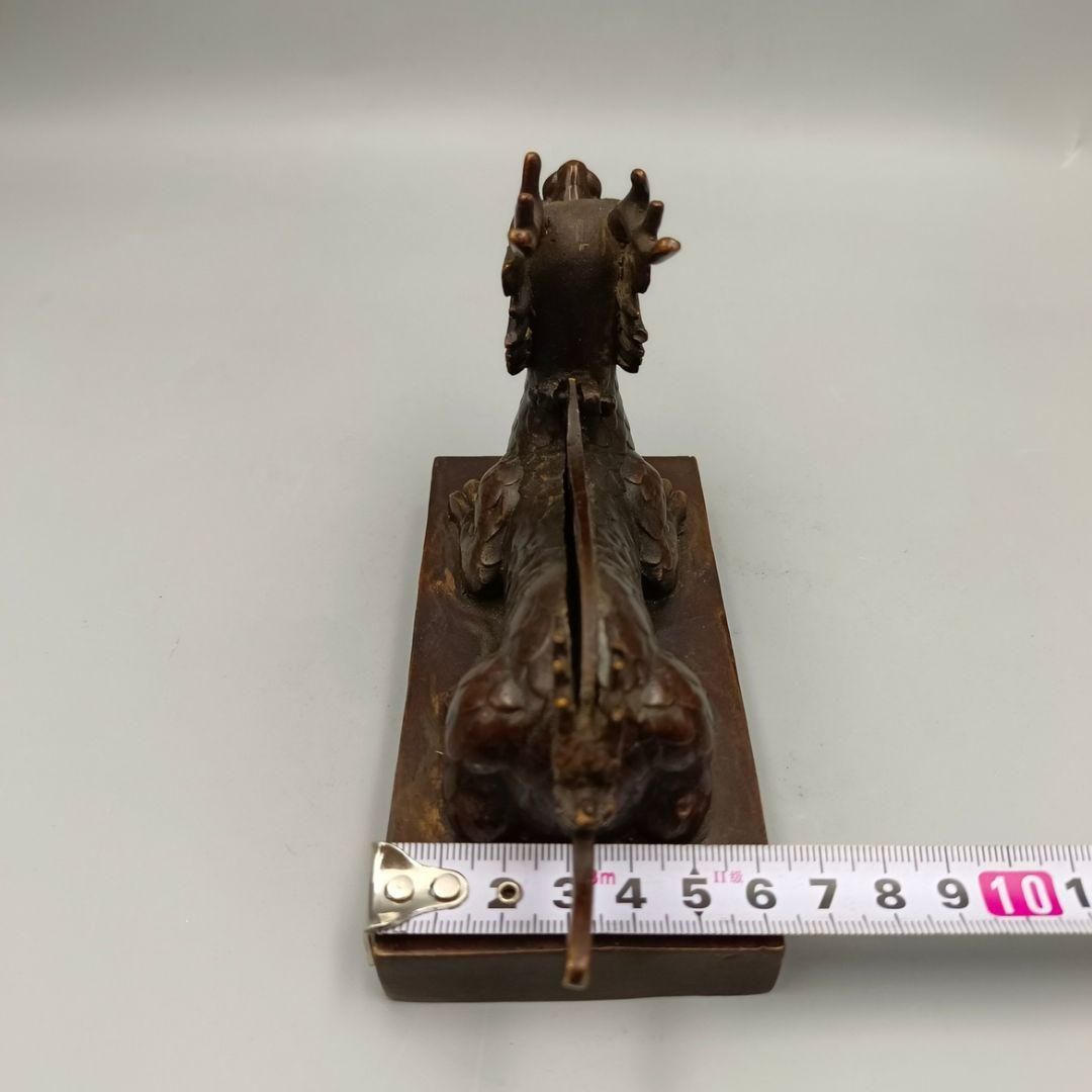 竜頭 押し切り 正義 化身  工芸品 美術品   置物 竜頭 押し切り 正義 化身 工芸品 美術品 置物 | 金属工芸