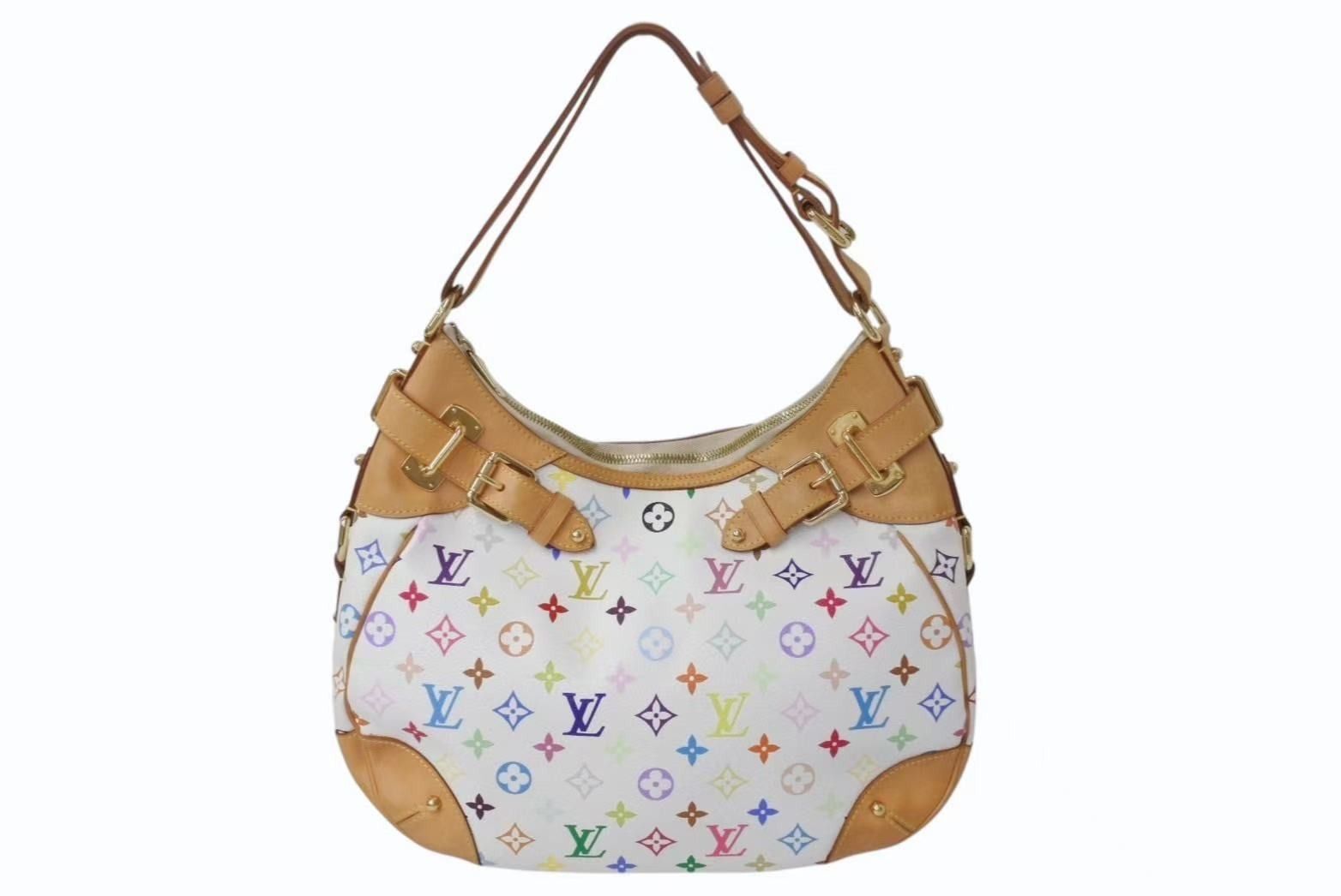 LOUIS VUITTON ルイヴィトン ショルダーバッグ グレタ M40195 モノグラム マルチ ホワイト 4b002630