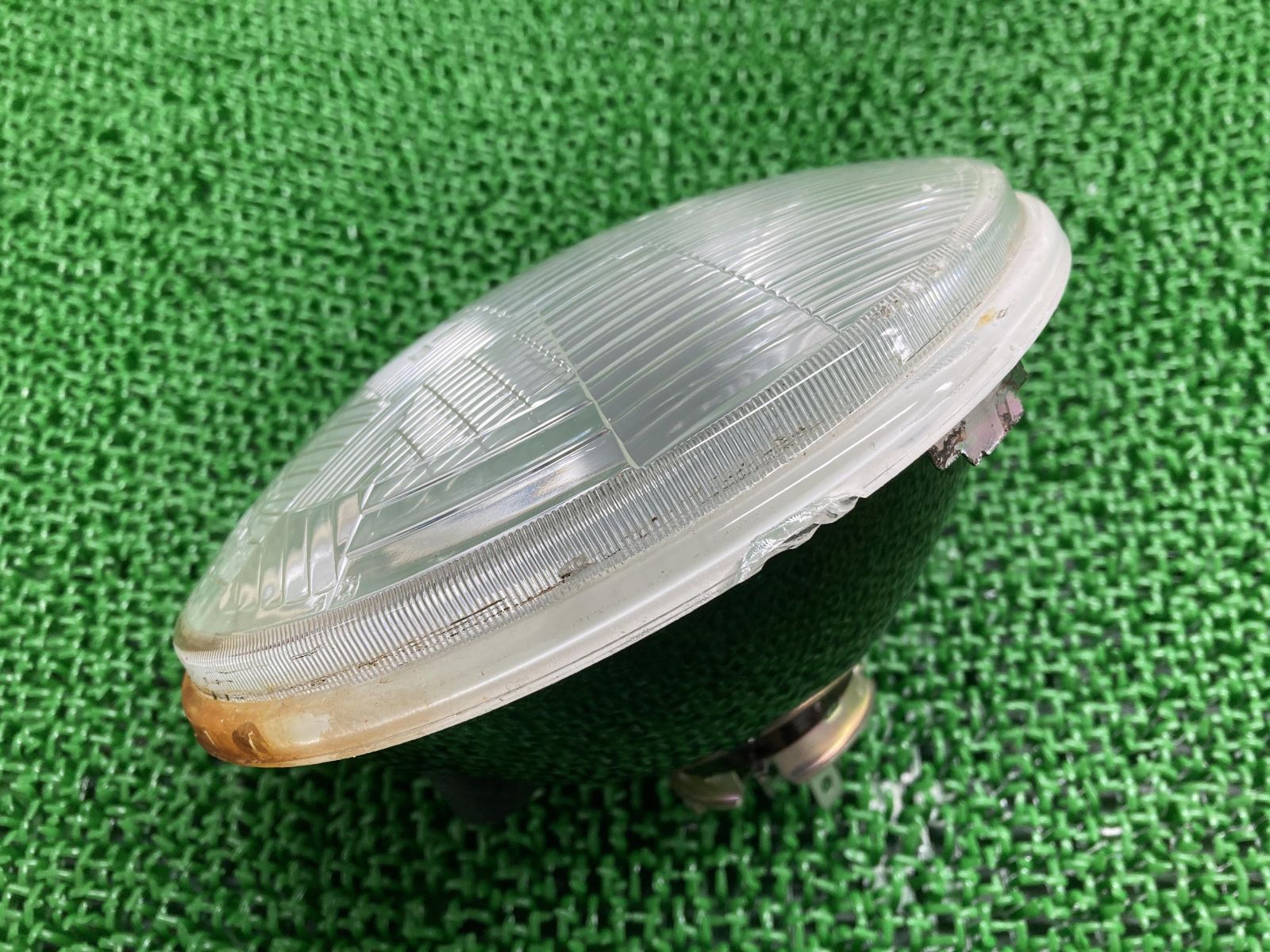 パーツ CIBIE 407 E2 CIBIE製 ヘッドライト 407 社外 中古 バイク 部品 シビエ 180mm